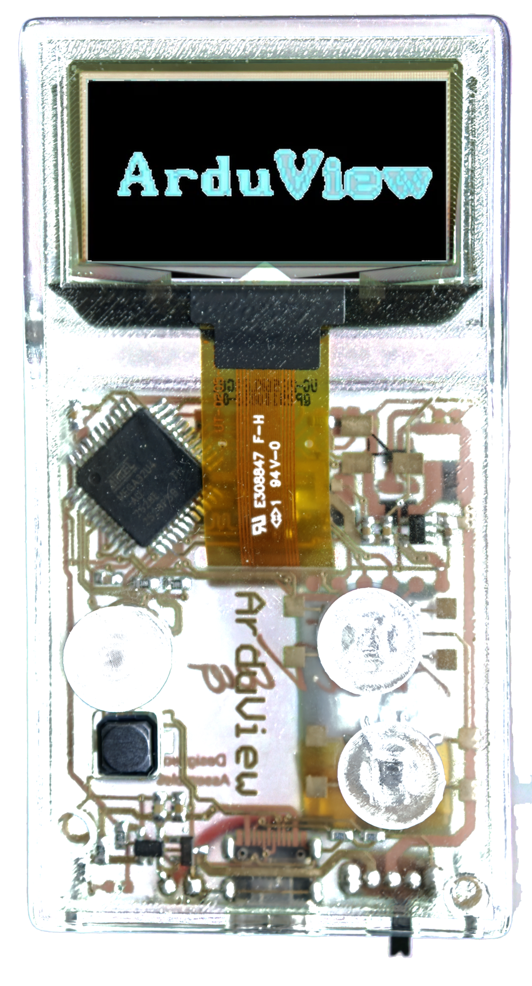 Transparent pocket game console